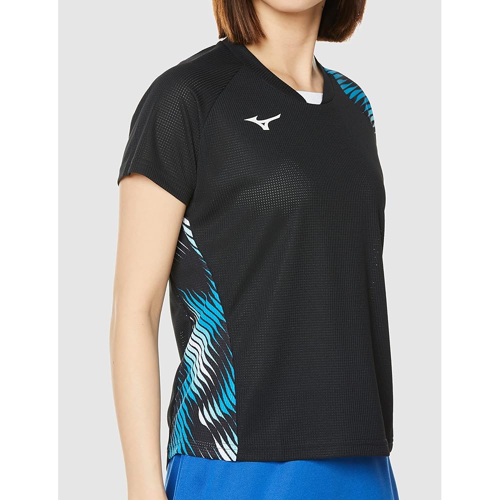 [Mizuno] 62JAA201 Women's Tennis Wear Dry Aeroflow Game Shirt Short Sleeve Highly Ventilated Easy to Move