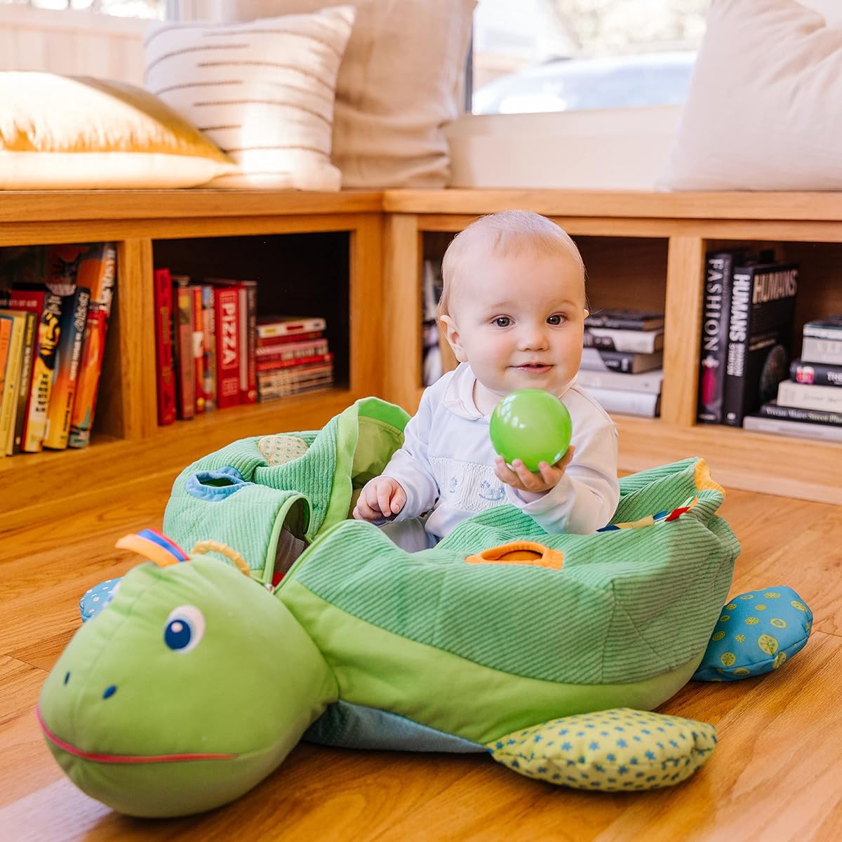 Melissa & Doug Kids Turtle Ball Pit with 60 balls
