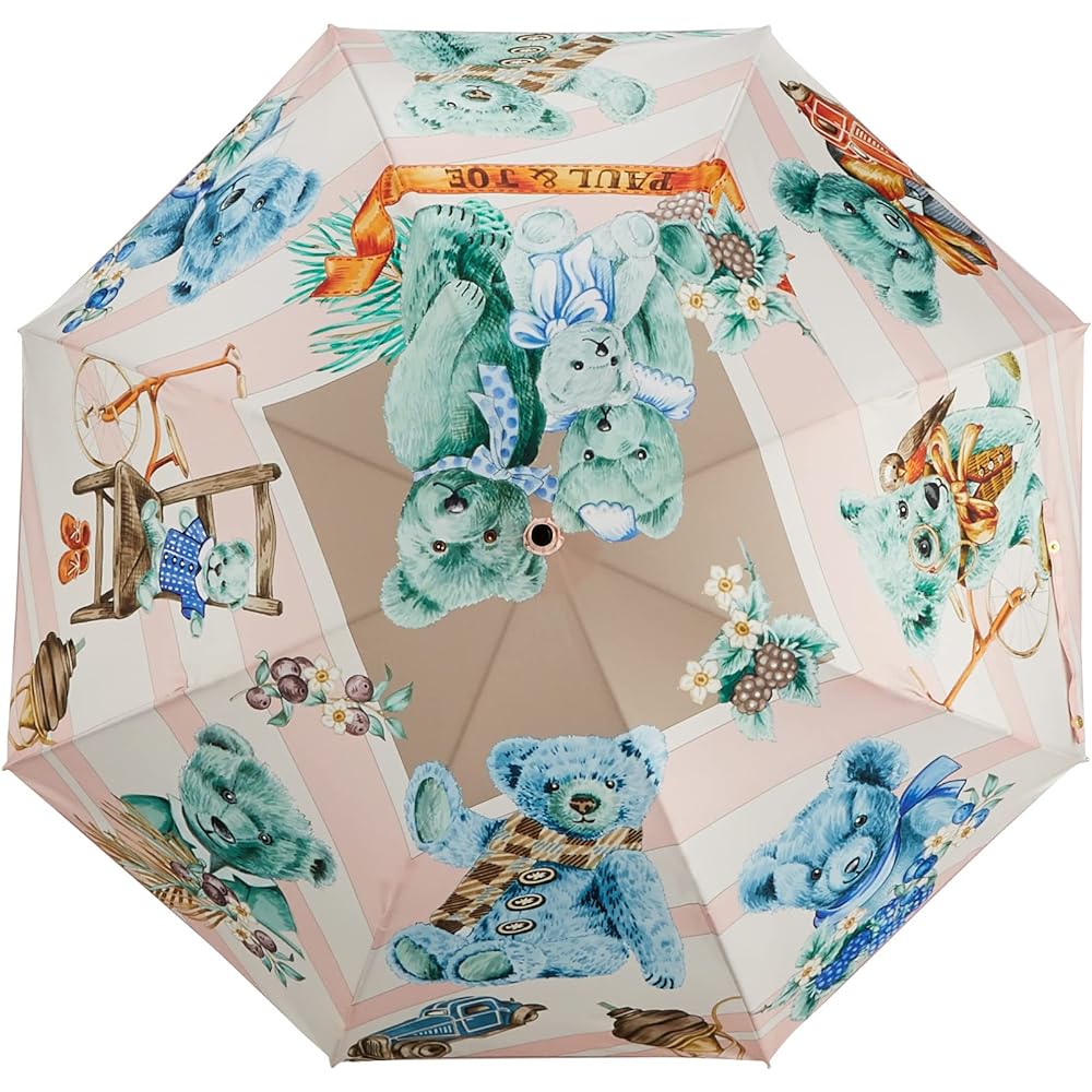 [Paul & Joe] MOONBAT PAUL & JOE Inkjet Print 1-Piece Long Umbrella Umbrella Women's 21-113-10759-00-31-55 Bear Rib Length: Approx. 55cm
