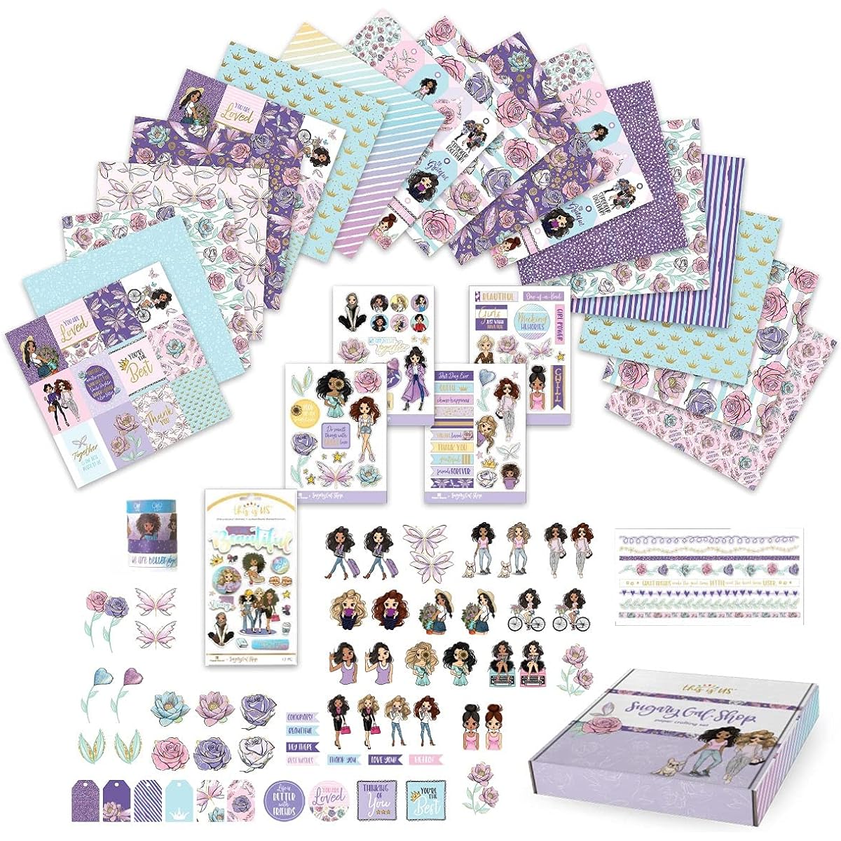 Paper House Productions Sugary Gal Paper Craft Set Multi