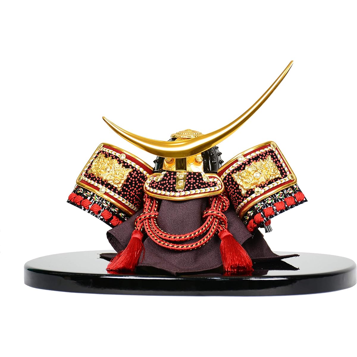 May Dolls Yuso Original Compact Helmet Decoration No. 7 Authentic Mini Helmet Decoration Large Kuwagata Helmet/Date Helmet/Uesugi Helmet/Takeda Helmet (Red Date Helmet)