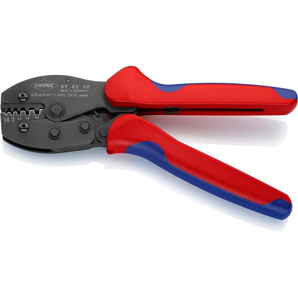 KNIPEX End sleeve crimping pliers total length 220mm 9752-38SB