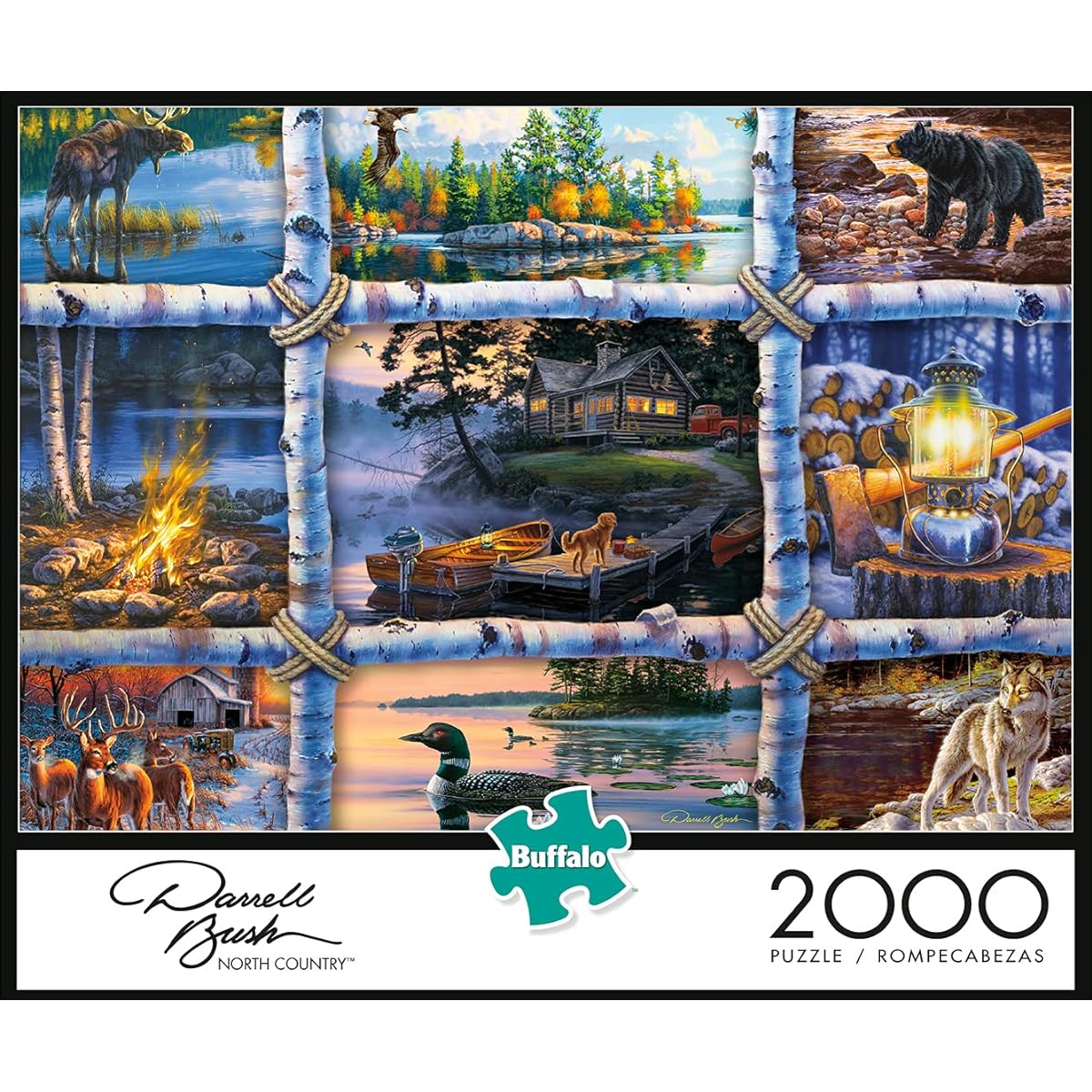 Buffalo Games Jigsaw Puzzle Darrell Bush North Country 2000 Piece