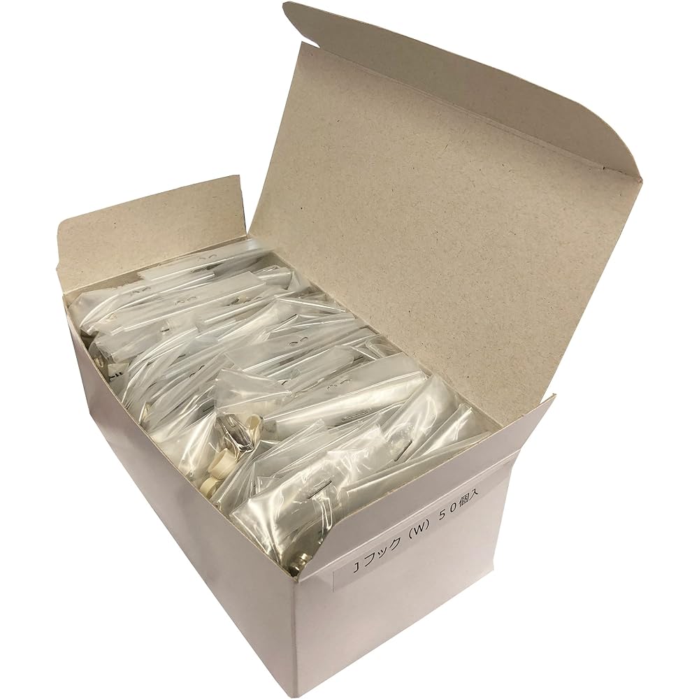 Fukui Metal Crafts (Fukuikinzokukogei) J-Hook W for Plasterboard (Double) NO.4296 Safe Load Capacity 11kg Rental No visible removal marks Compatible with plasterboard and wood walls Paintings Wall Hanging Display Commercial Use (Set in sachets) 50 pieces