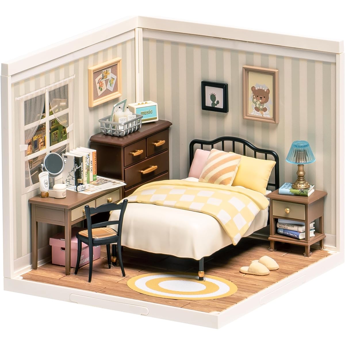 Wowood DIY Miniature House Kit Super Creator Series Sweet Dream Bedroom