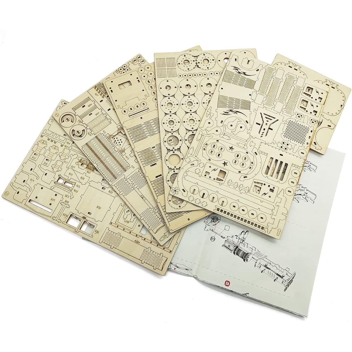 Wooden 3D Puzzle for Adults and Teens Boys STEM Building Set Craft Model Construction Kit