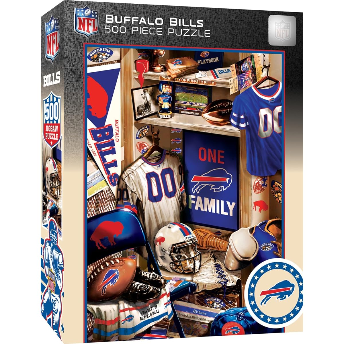Baby Fanatics Bub1090: Buffalo Bills Locker Room 500 Piece Puzzle