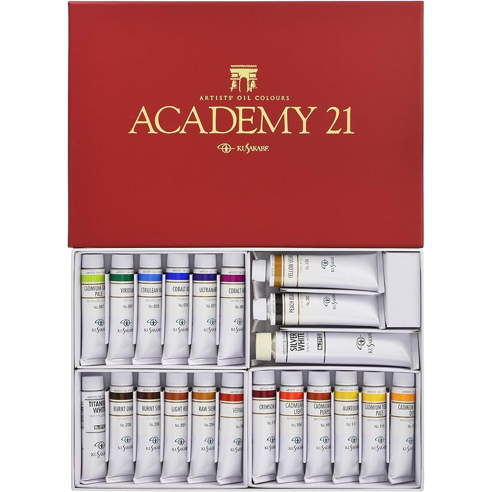 KUSAKABE Oil Paints for Professionals Oil Paint Set 21 Colors Academy 21 20ml