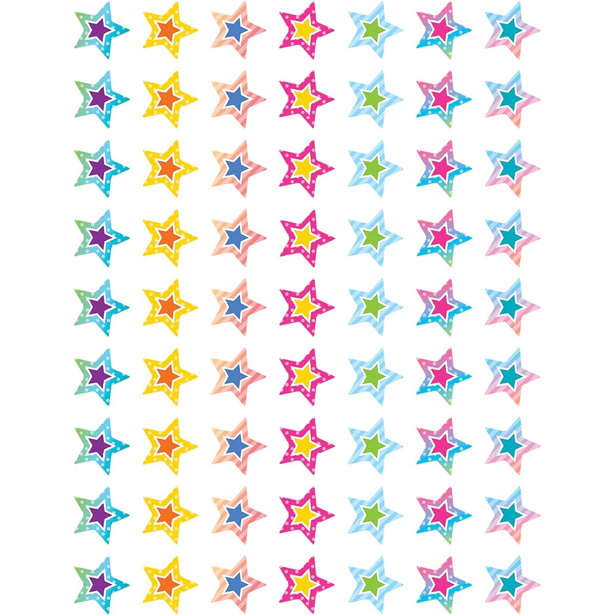 Colorful Vibes Stars Mini Sticker