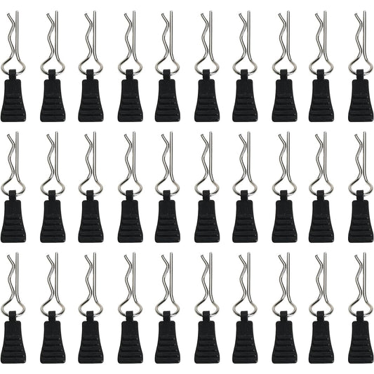 1mm RC Body Clip for 1:8 1:10 RC Car Arrma Axial SCX10 HSP Himoto Redcat Losi Tamiya HPI Traxass TRX4 30pcs with Pull Tab