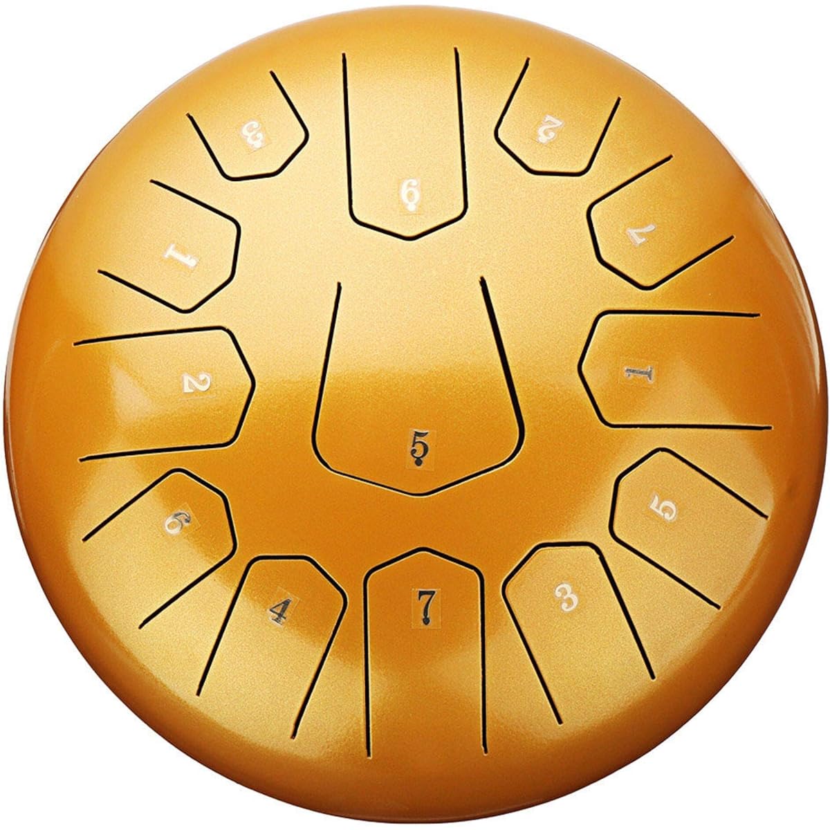 Tongue Drum 12 Inch Steel Tongue Drum Hand Pan Hand Drum Measure 13 Notes Tank Drum + Mallet Bag Suitable for Various Activities (Size: 30.5x11cm; Color: Navy Blue)