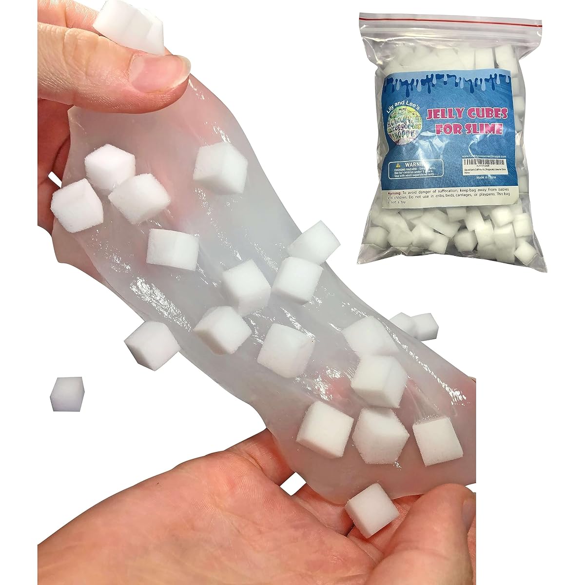Lily and Lee's Craft Accessories Jelly Cubes for Slime - Slime Accessories Slime Add-ins Slime Stuff Slime Mix-ins Jumbo (500 Pieces)