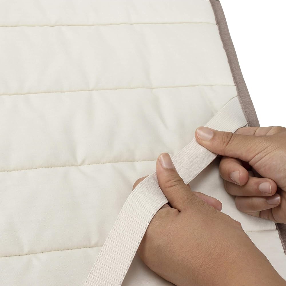 nishikawa [Nishikawa] Warm Bed Pad Semi-double 100% Cotton Made in Japan Durable Reinforced Rubber Fluffy Itelier Plain Brown CM19112672BR