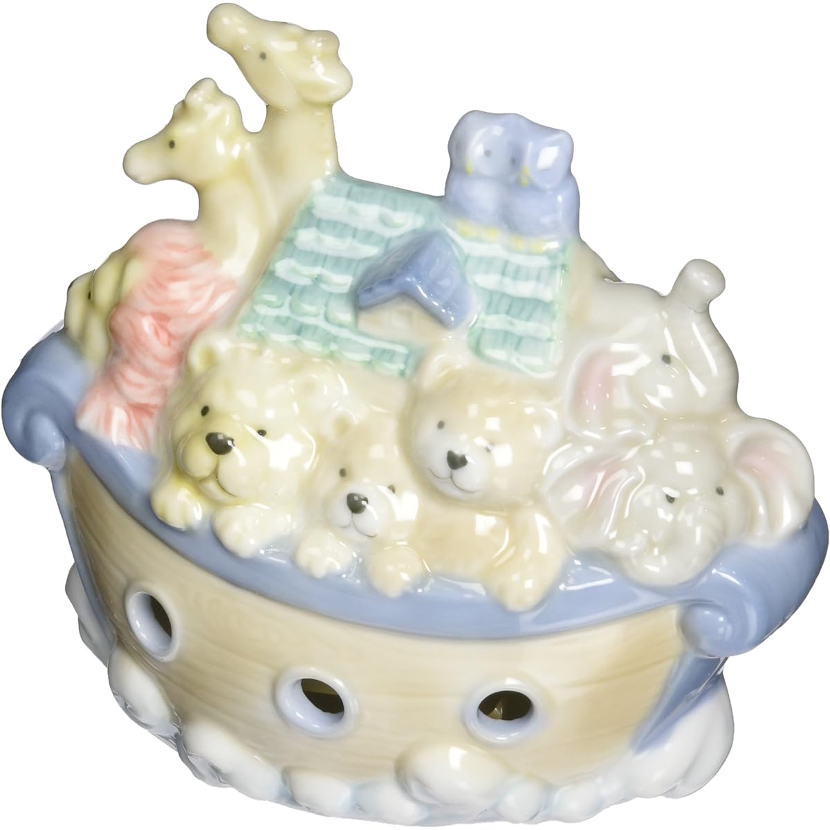 Cosmos 2041 Fine Porcelain Noah's Ark Piggy Bank, 12cm