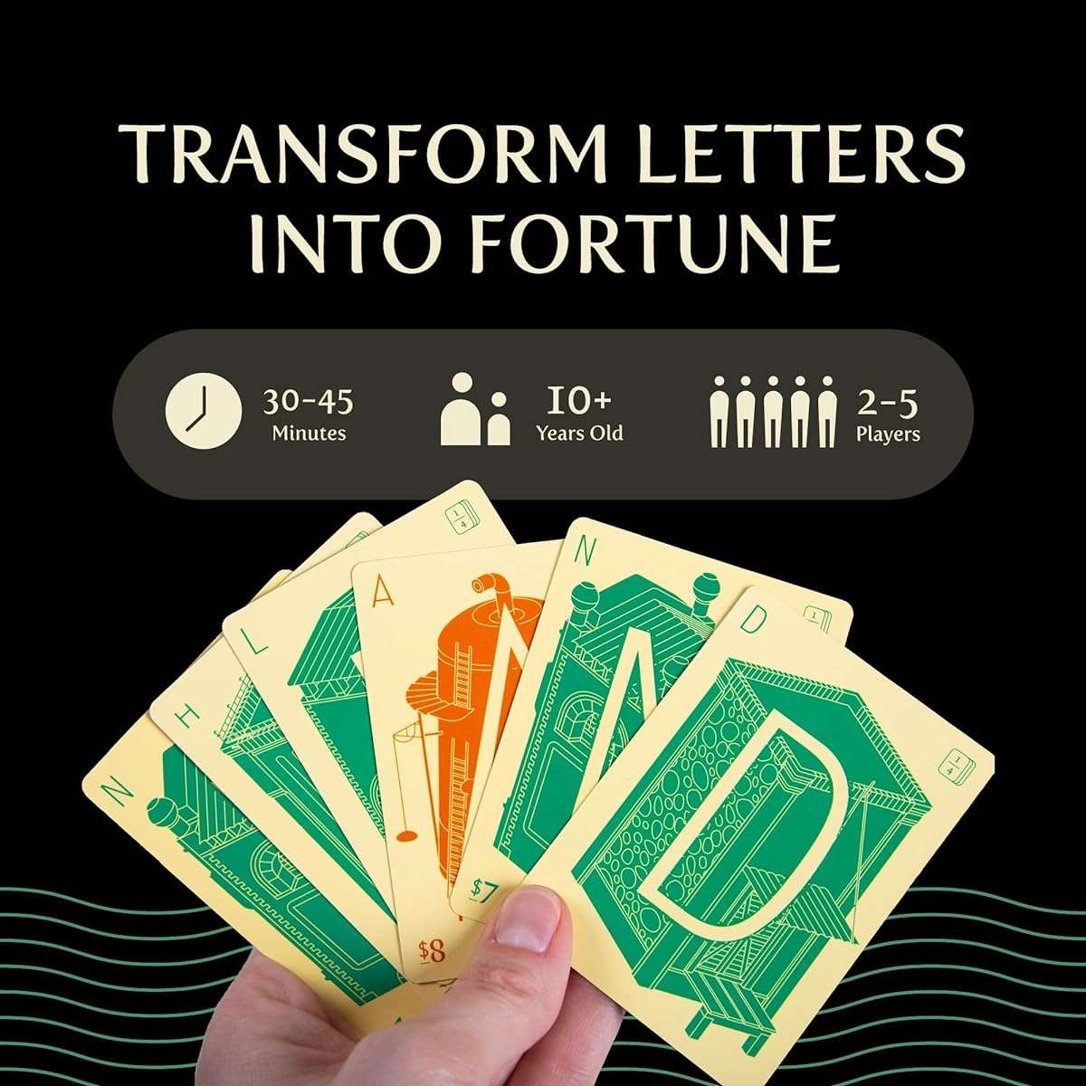 Letter Tycoon | Family Game | 2-5 Players | Mensa Select