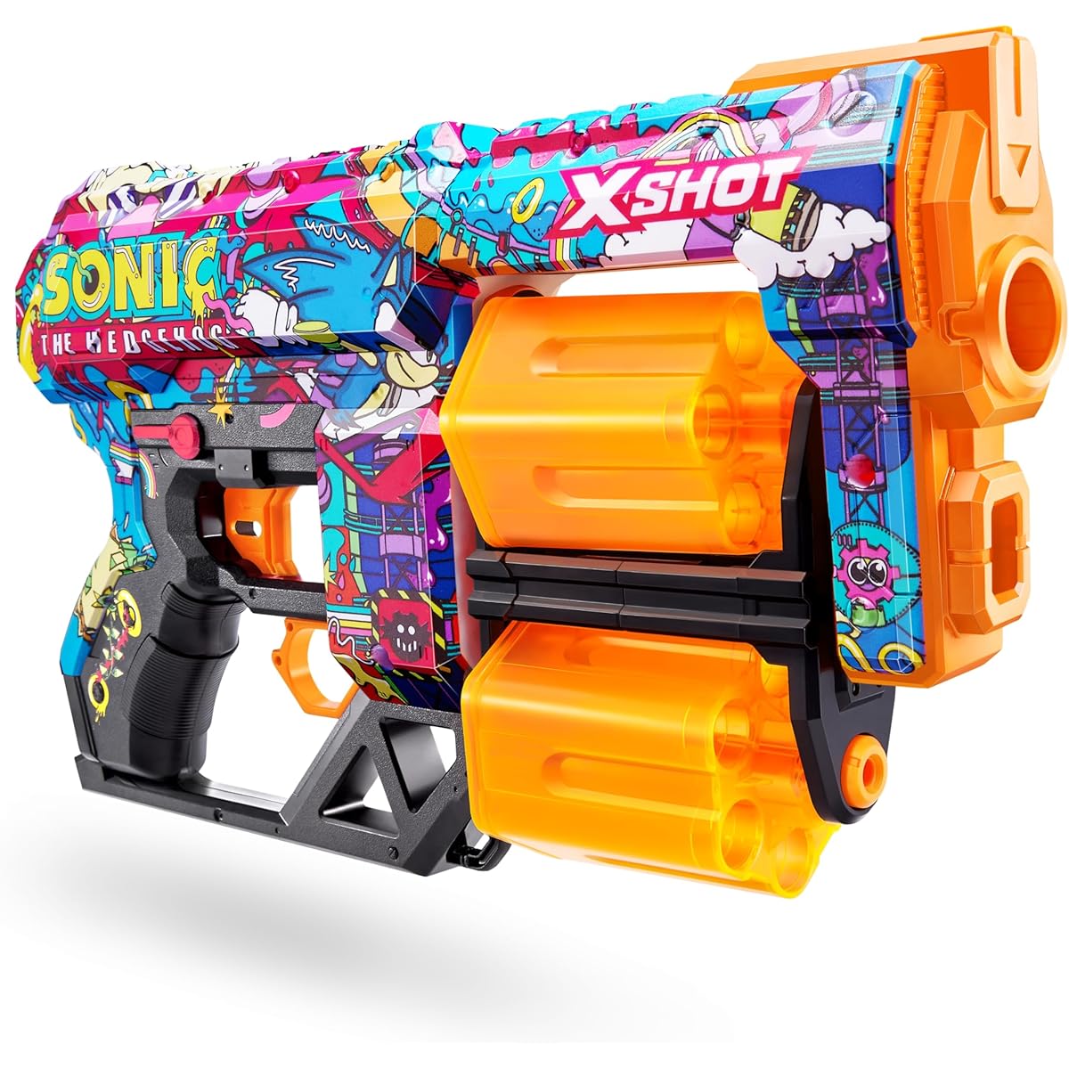 X-Shot-Skins-Series 1-Dread(24 darts) Sonic Robotnik, 36741B, Robotnik.