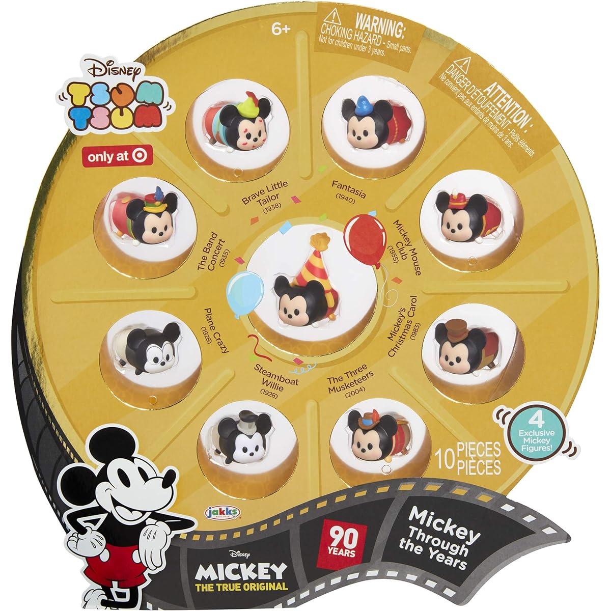 Disney Tsum Tsum Tsum 10 pieces Mickey Through the Years