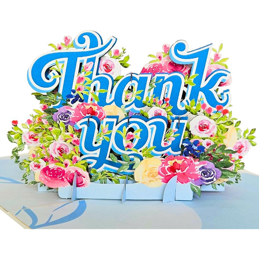 22CRAFT - Thank you Pop Up Birthday Card for Women Mom Wife 6" x 8" Daughter Son Kids Birthday Card