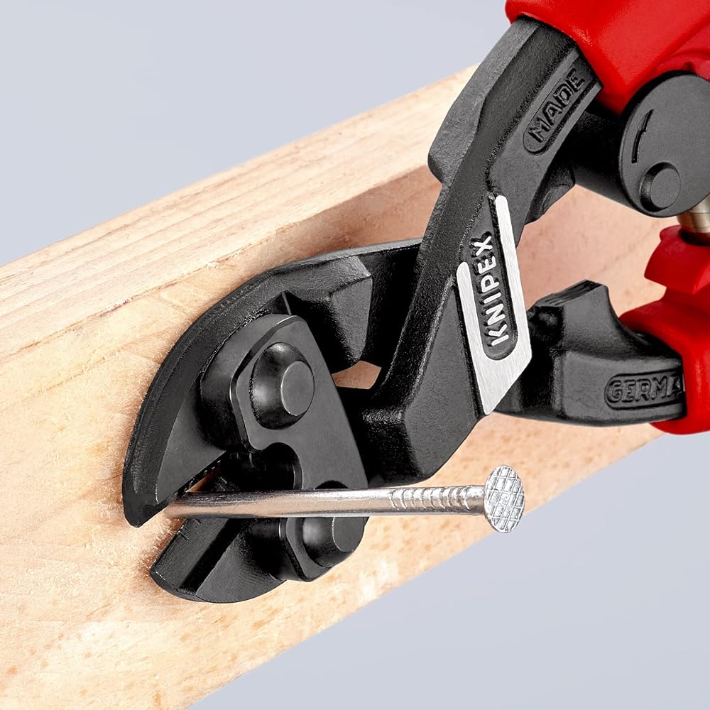 KNIPEX 7122-200TBK Small Clipper Bent Head with Spring
