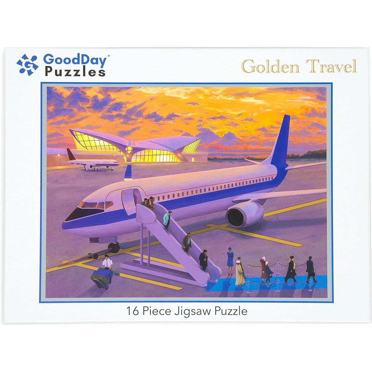 GoodDay Puzzles 16 Large Piece Jigsaw Puzzles Golden Journey Dementia/Alzheimer's Activities for Seniors Easy Puzzles for Adults Gifts for Seniors