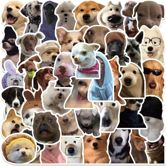 50 Funny Dog Stickers (Dogs)