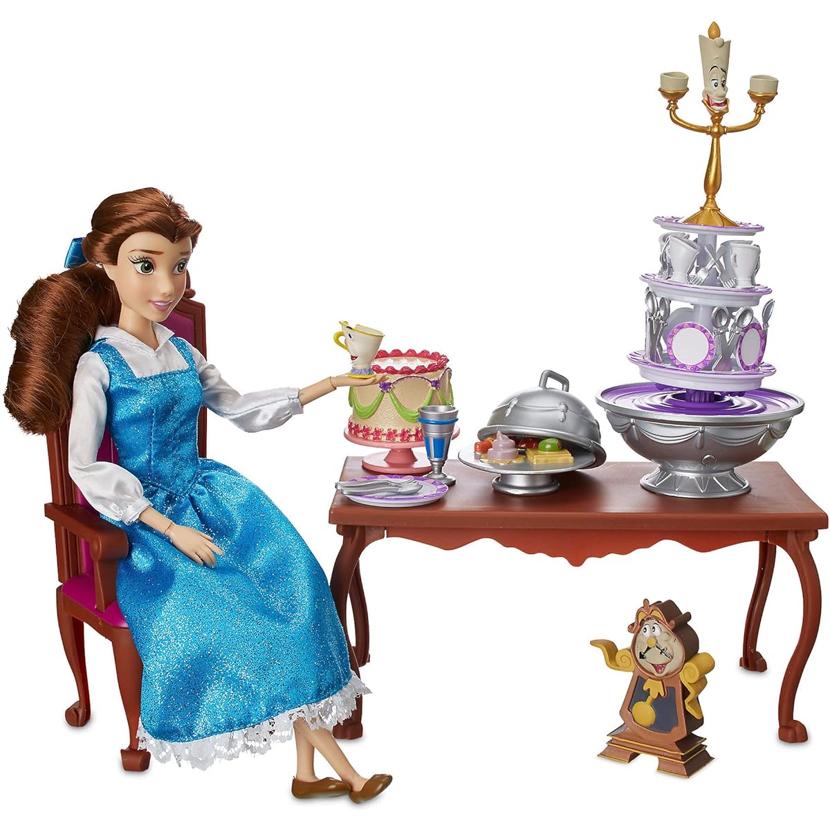 Disney Belle Classic Doll Dinner Party Play Set - Beauty and The Beast
