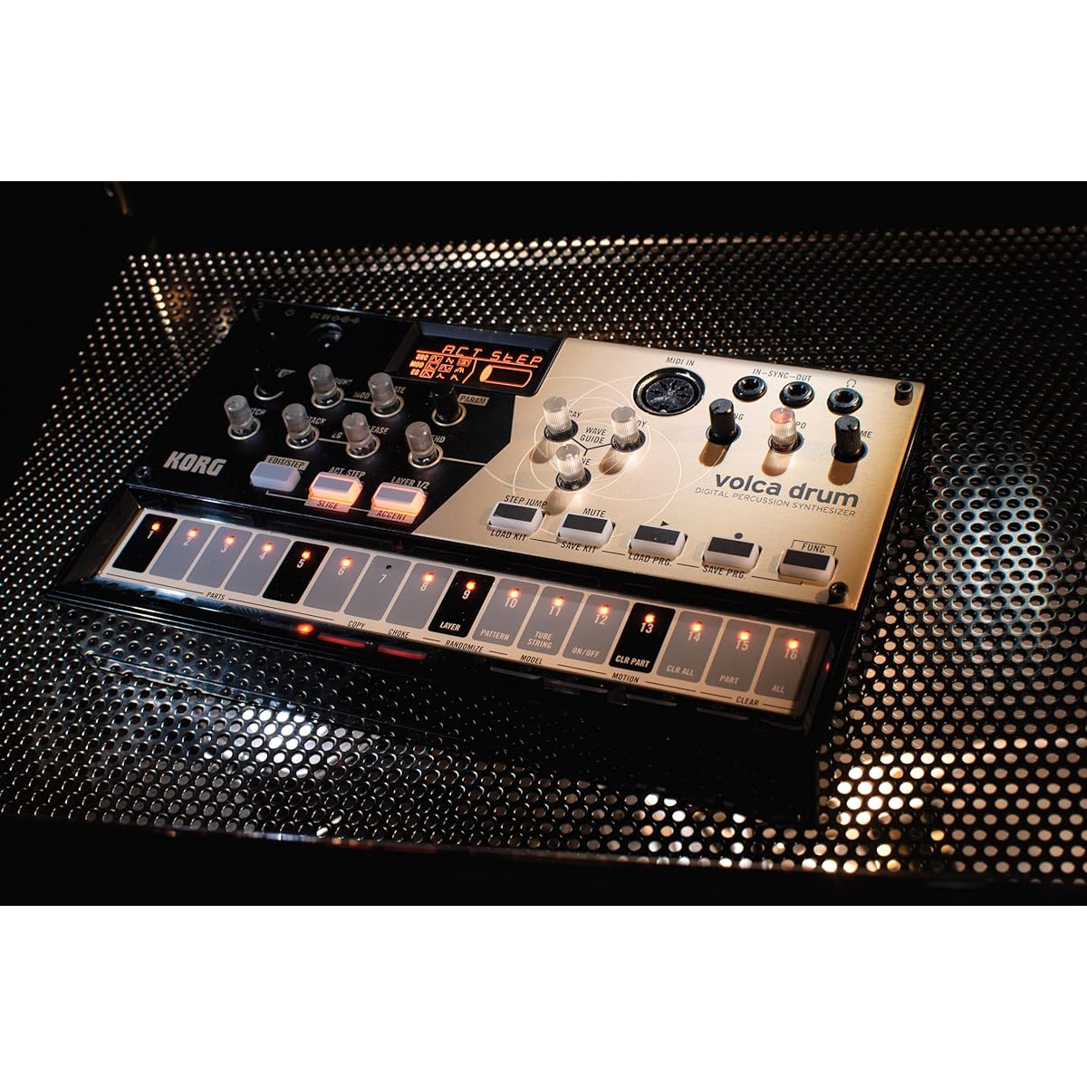 KORG Digital Percussion Synthesizer Volca Drum Rhythm Machine Built-in Speaker Compact size that can be used with headphones Compact size that can be used anywhere