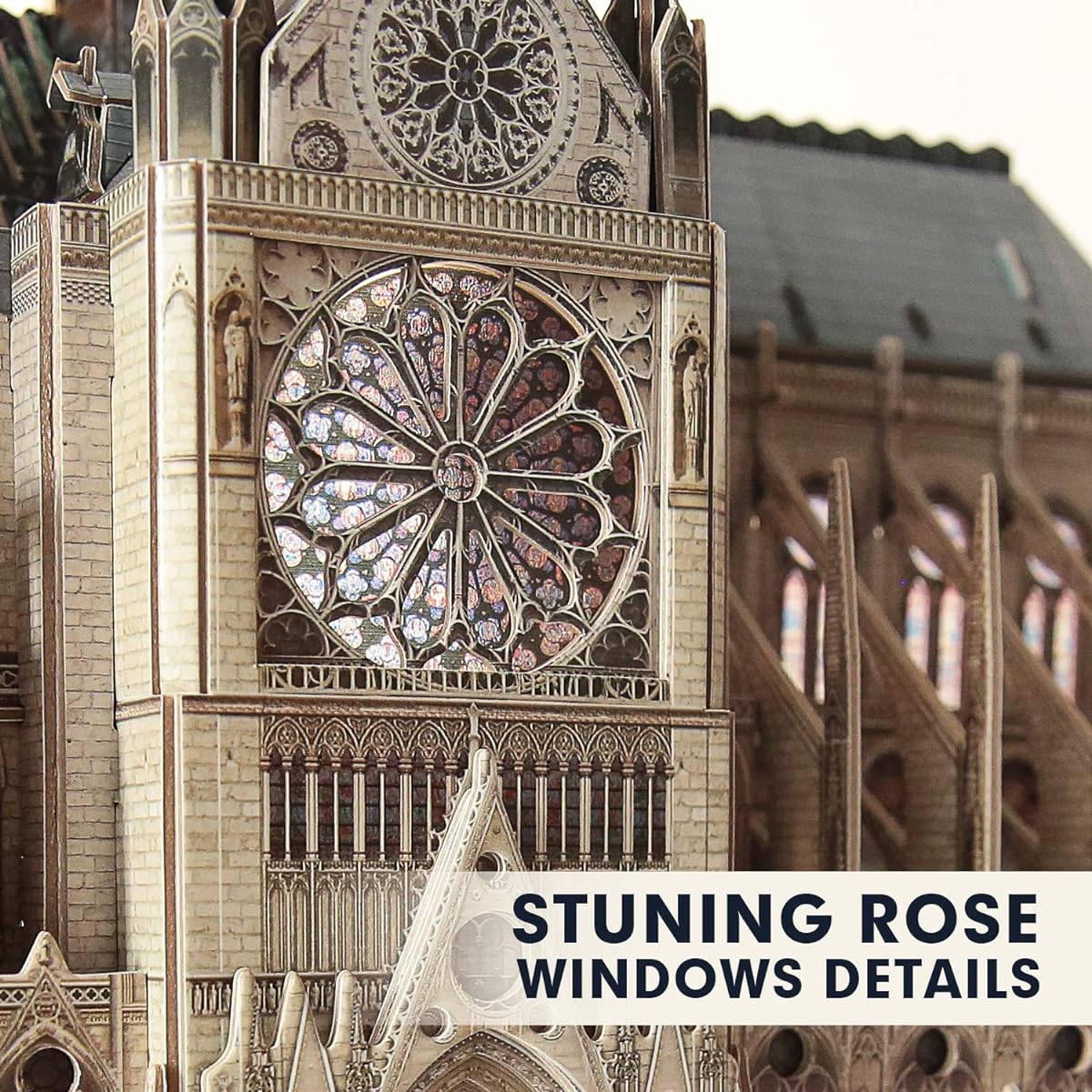 (Large Notre Dame de Paris for lovers) - CubicFun 3D Architecture Model Kits Puzzle Challenge for Adults,as Hobbies Gifts,Notre Dame de Paris France