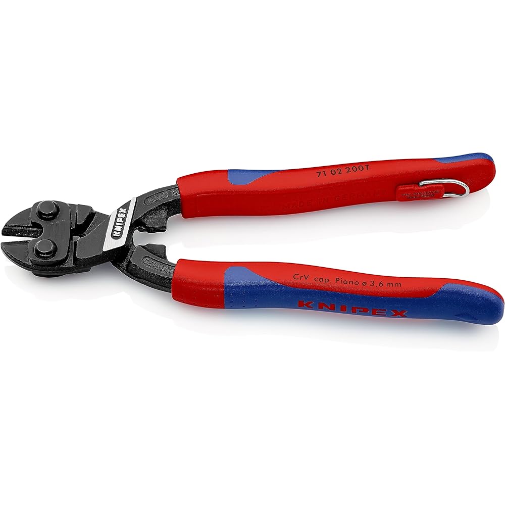 KNIPEX 7102-200TBK Small Clipper Fall Prevention (BK)