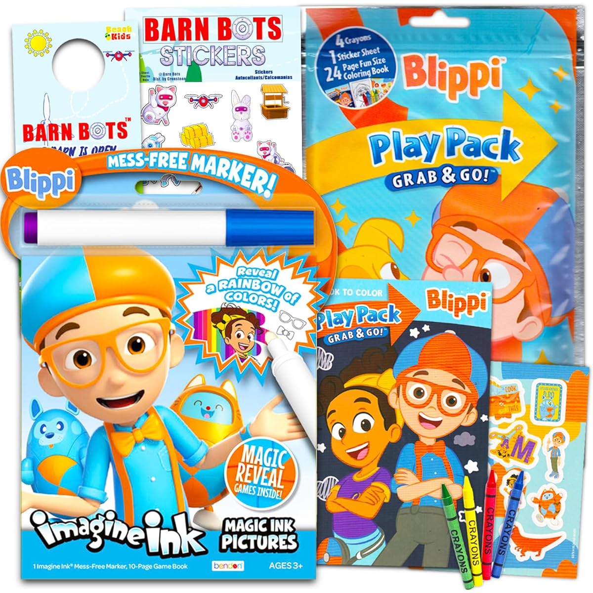 Blippi Coloring & Activity Book - Imagine Ink Coloring Books, Play Packs, Stickers and More