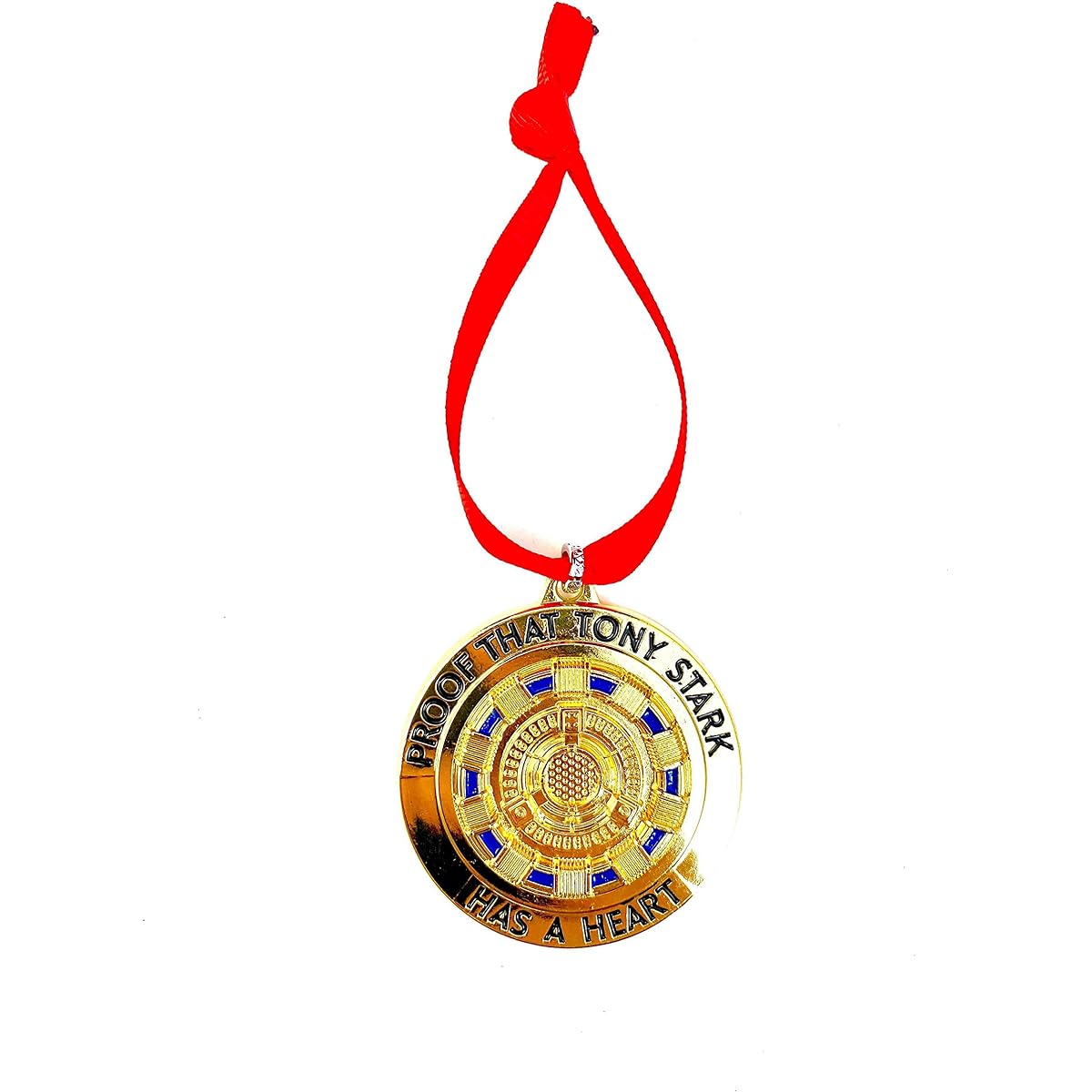 RUNHUFandom Emporium Iron Malictor Proof Tony Stark Has a Heart Ornament Gift Christmas Tree Winter Vacation Fandom Teen Adult Present Fan Pendant Durable
