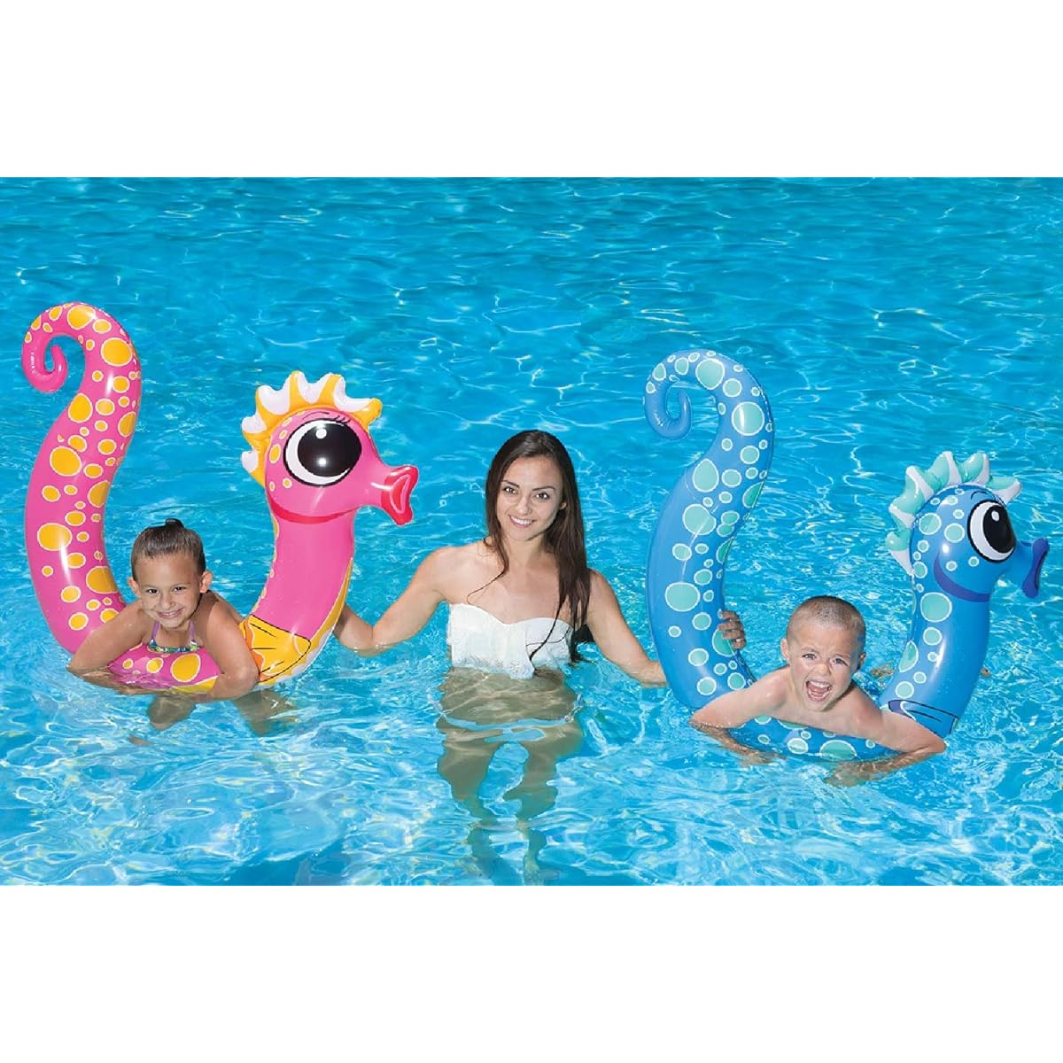 Poolmaster Swimming Pool Noodle Floats Seahorse 2 Pack
