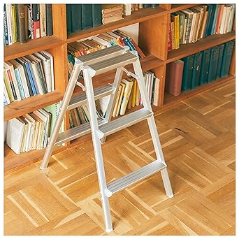 Hasegawa Stepstool 3 Tier Silver SE-8a (79cm) (17714) [2020 Model]