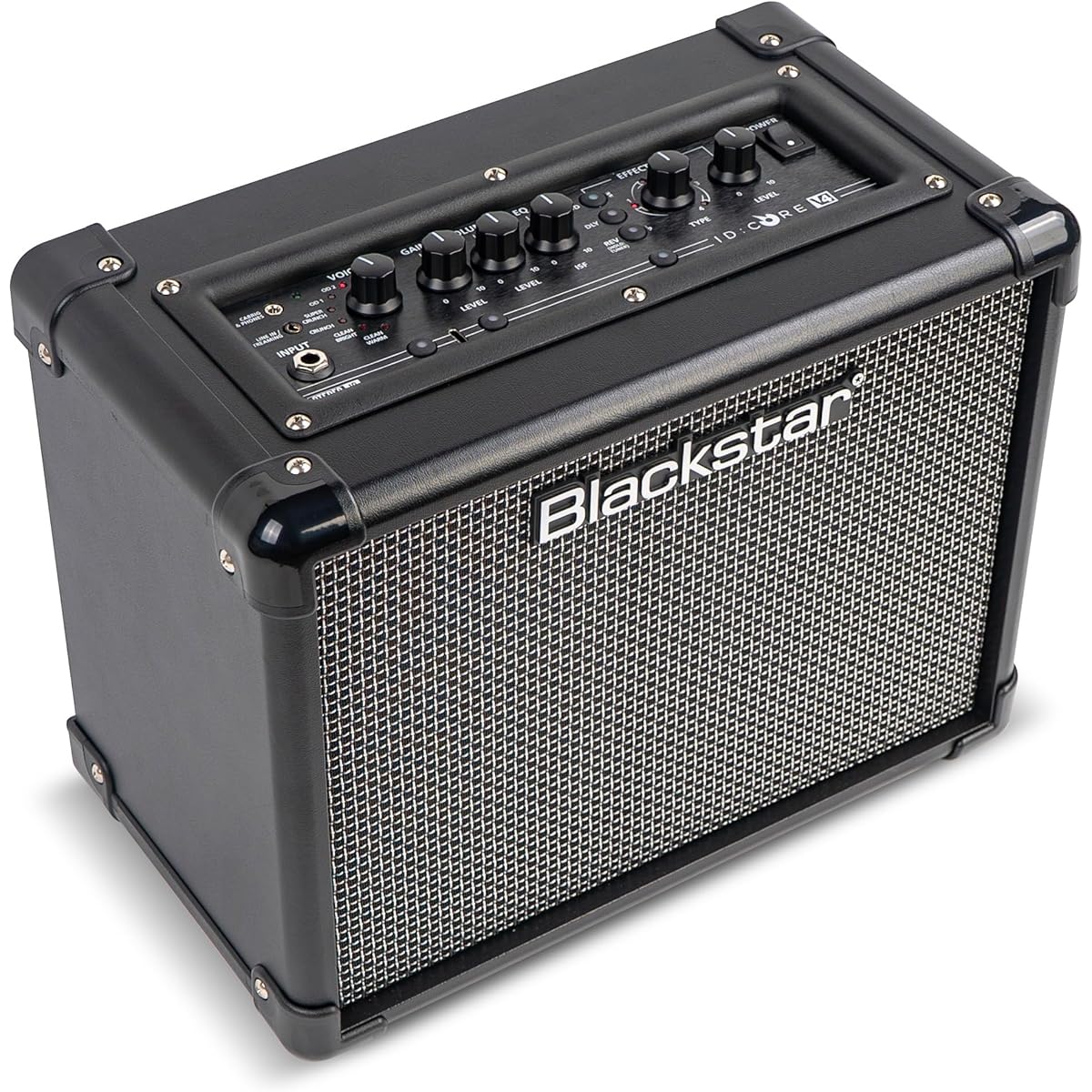 Blackstar Blackstar Stereo Guitar Amplifier ID:Core V4 Stereo 10 Ideal for Home Practice and Live Streaming Power Reduction Function 6 Expansion Voices Built-in Effects USB-C 10W