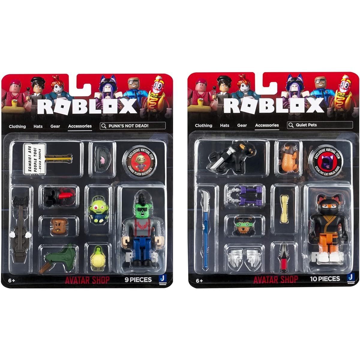 Roblox Avatar Shop Series Collection - Punk's NOT Dead! + Quiet Pets Bundle [Includes 2 Exclusive Virtual Items]