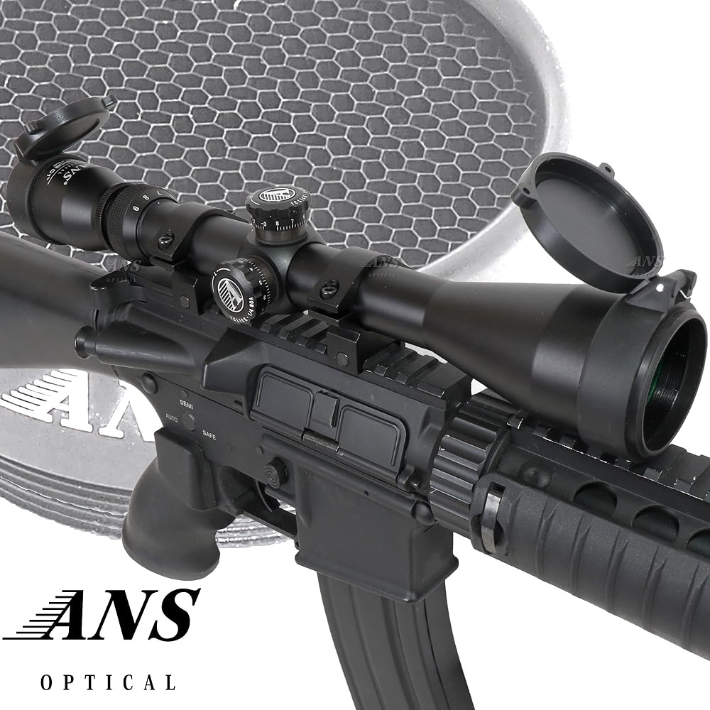 ANS Optical Rifle Scope 3-9x40 Pro Variable Zoom Waterproof Sea Green Coated Lens Low Mount Ring with Kill Flash sc-001-E13