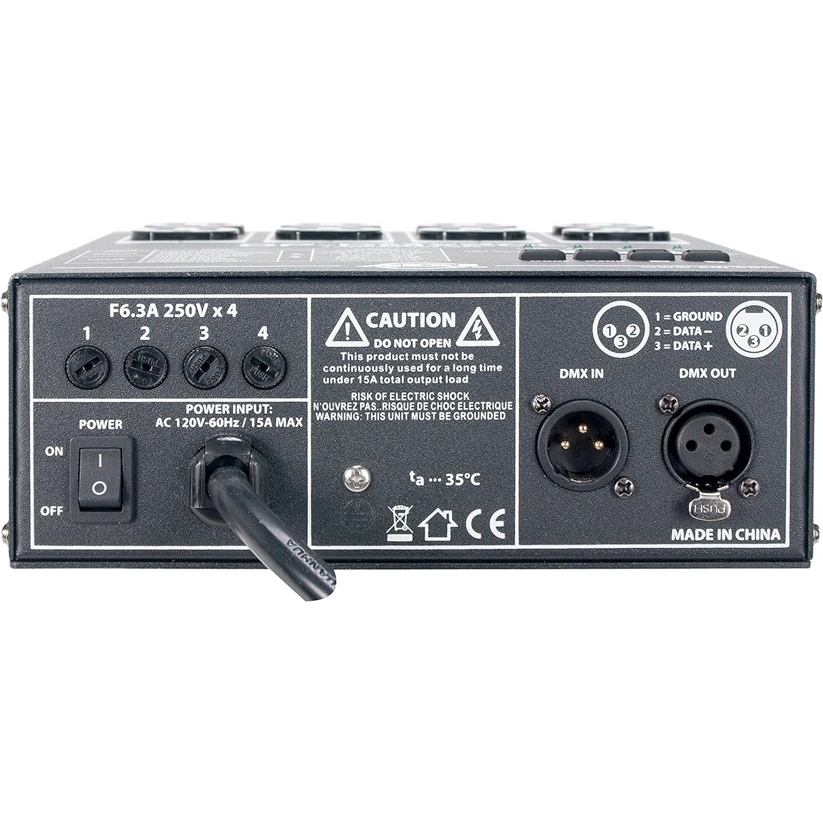 ADJ Products DP-DMX20L DMX DIMMER PACK, 4CHL, 20AMP by ADJ Products