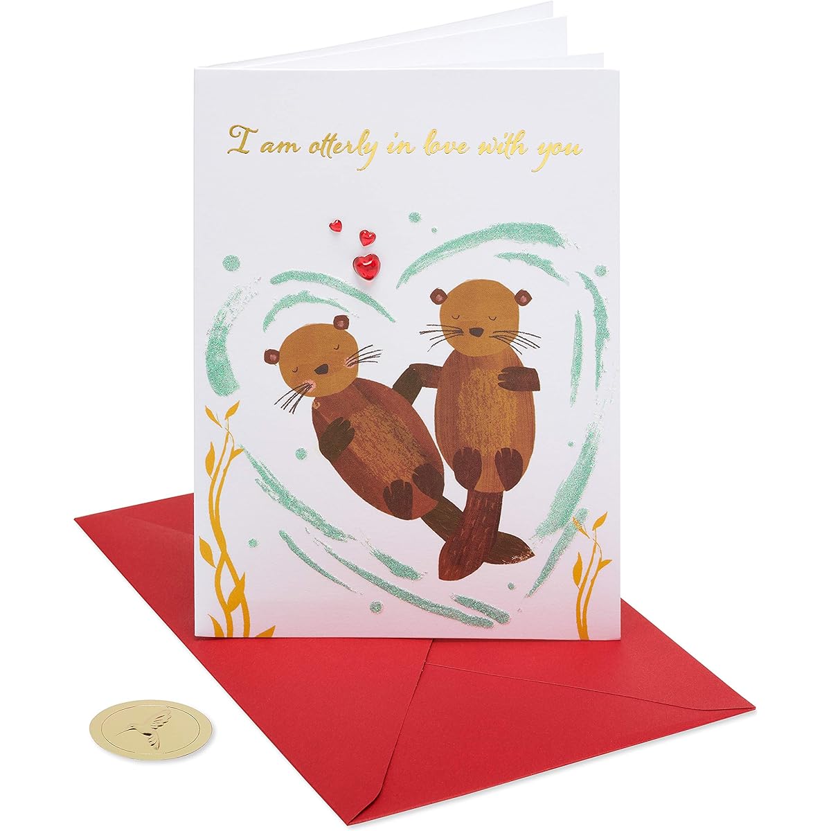 Papyrus Valentine's Day Card (Otter)