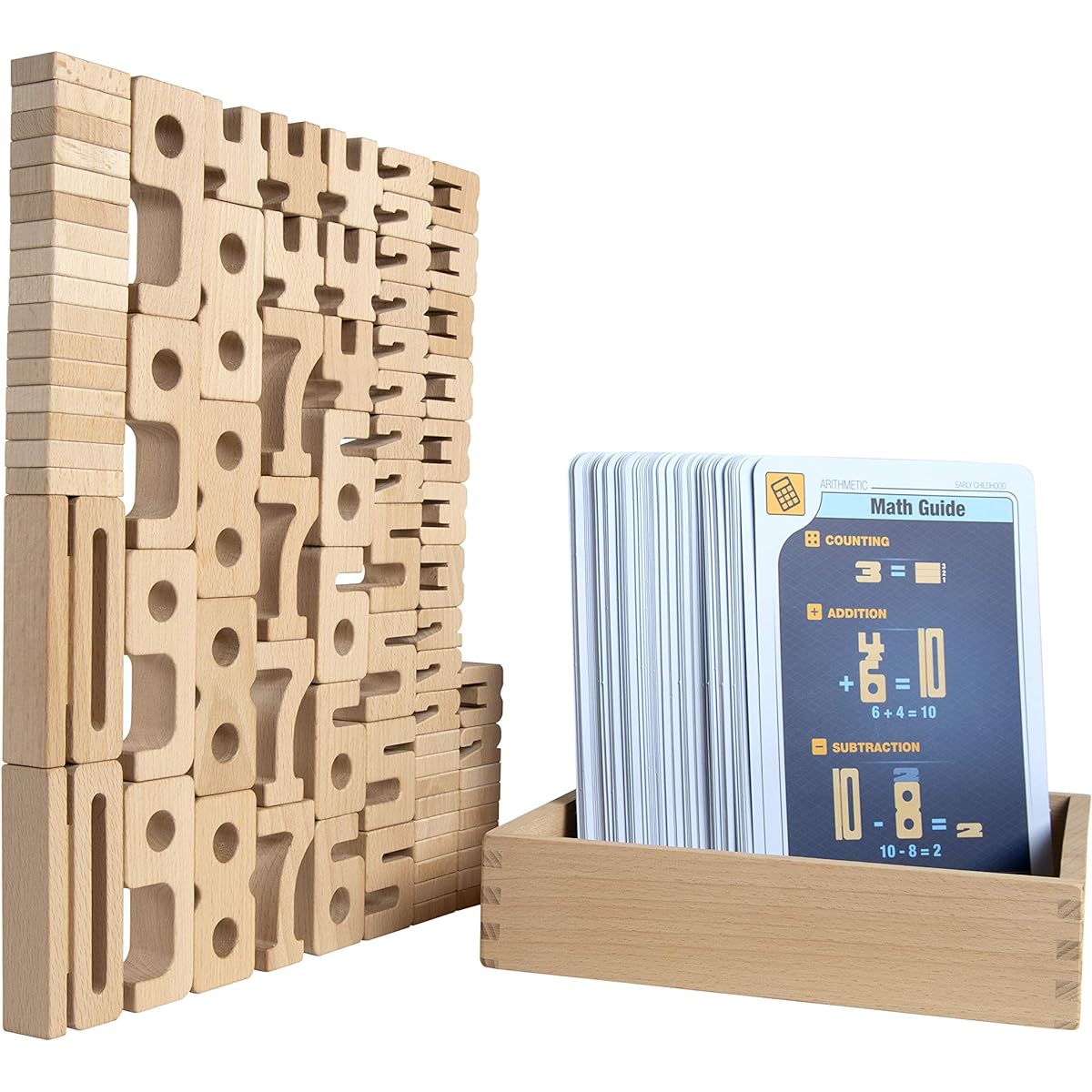 Kancharo Sumblox Building Blocks for Learning Numbers While Playing Educational Toy with Japanese Guide Sumblox (Sumblox Mini Basic Set)