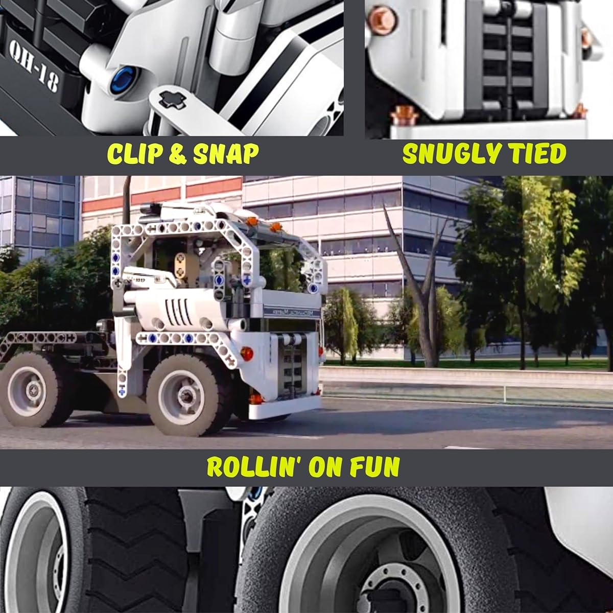 STEM Building Toys for Boys & Girls, 2 in 1 Remote Control Building Kit, Build a Semi-Truck/Cabover, Early Learning Technics Building Blocks RC Kit, Best Gift for Kids Ages 7-12