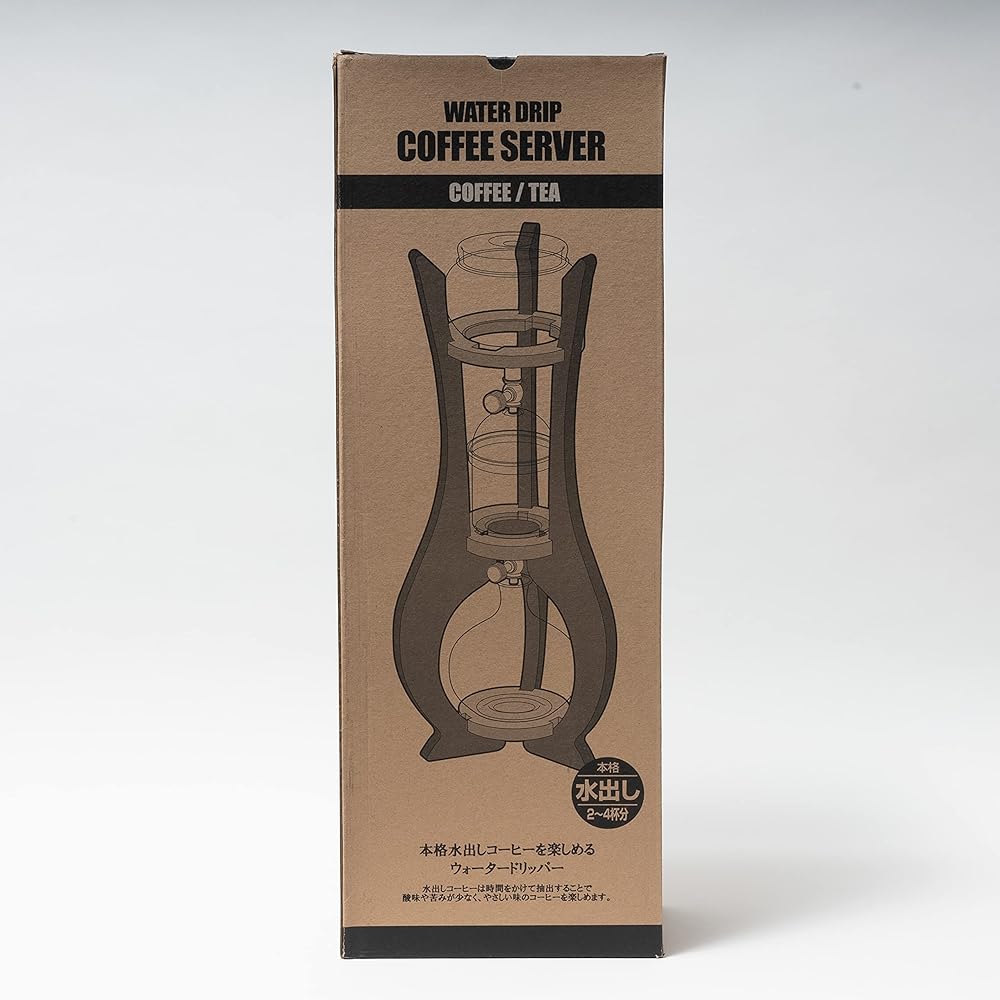PEARL METAL Captain Stag Cold Brew Coffee Dripper Wooden Stand Holds Approximately 2 to 4 Cups UW-3520