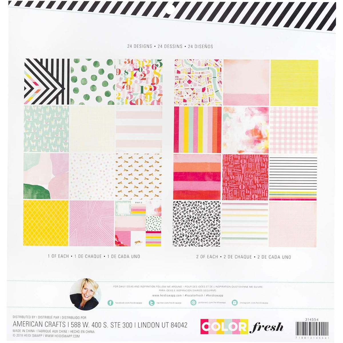 Heidi Swapp 314554 Pad Paper, Multi
