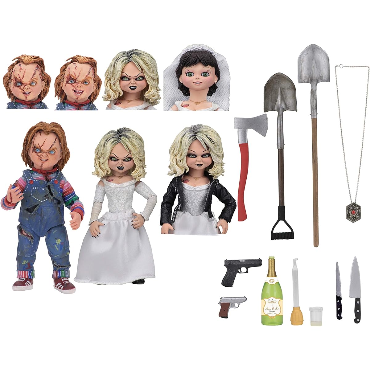 NECA Child's Play Bride of Chucky Tiffany & Chucky 2-piece set 10cm action figure