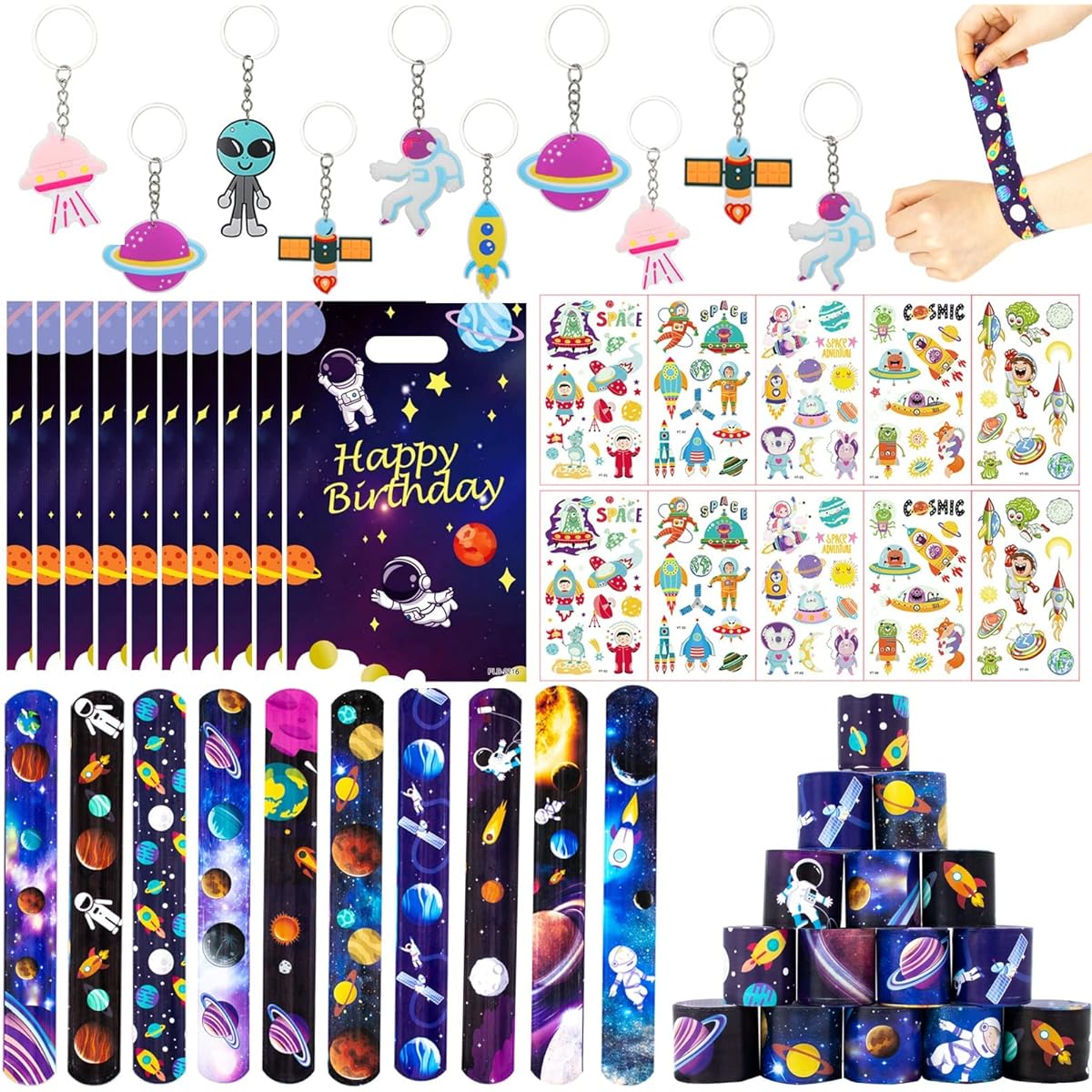 40 Pieces Party Bag Fillers for Kids Boys Girls Avengers Theme Assorted Toys Pinata Fillers with Slap Band Stickers Keychain Gift Bag Lucky Dip Prize Birthday Gift for Halloween (Footbll)