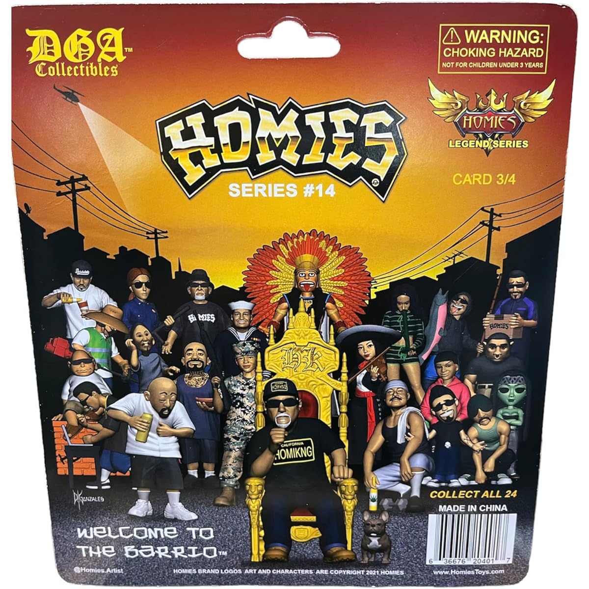 Homies Series #14 Collector Figure Card #3 4