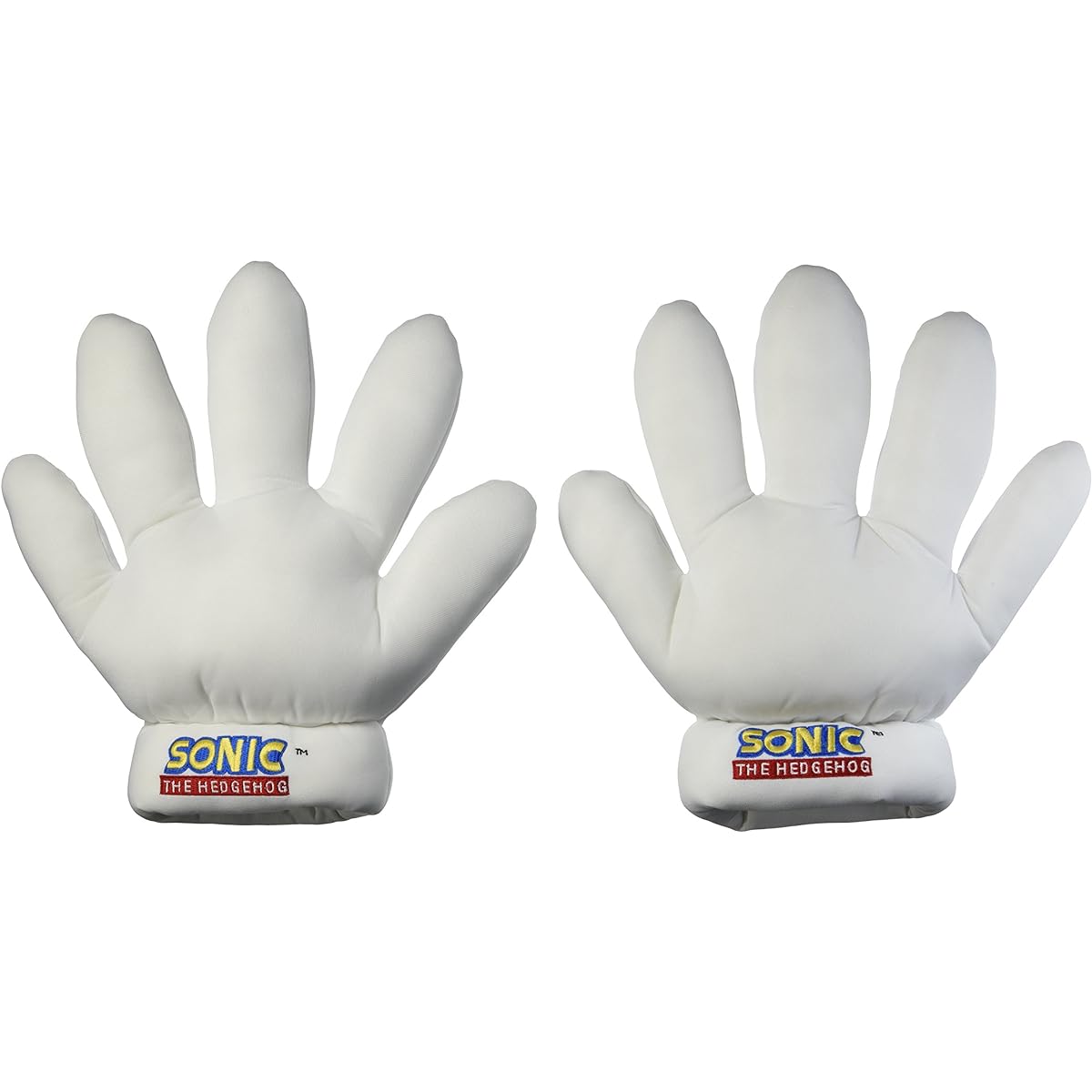 Sonic the Hedgehog Sonic/Tail White Plush Cosplay Gloves