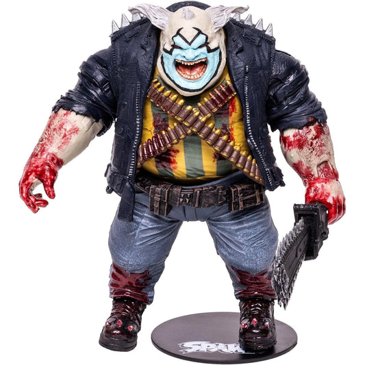 McFarlane Toys Spawn Comics 7" Clown (Bloody) Deluxe Spawn Action Figure with 22 Moving Parts, Collectible DC Figure with Accessories and Collector Stand Base - For Ages 12 and Up