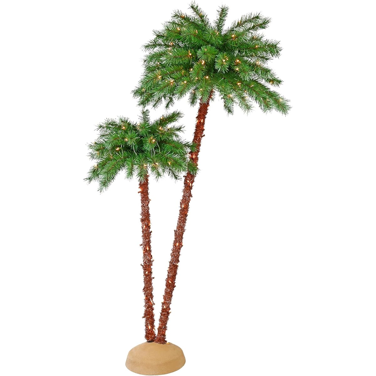 Puleo International 3.5 6ft Pre-Lit Artificial Palm Tree with 175 UL Lights