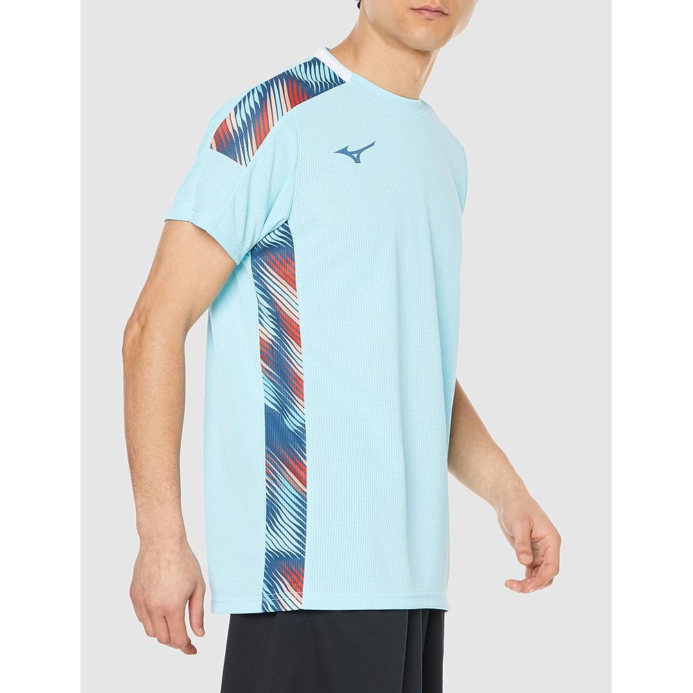 [Mizuno] Tennis Wear Dry Aeroflow Game Shirt Short Sleeve Highly Ventilated Easy to Move 62JAA001