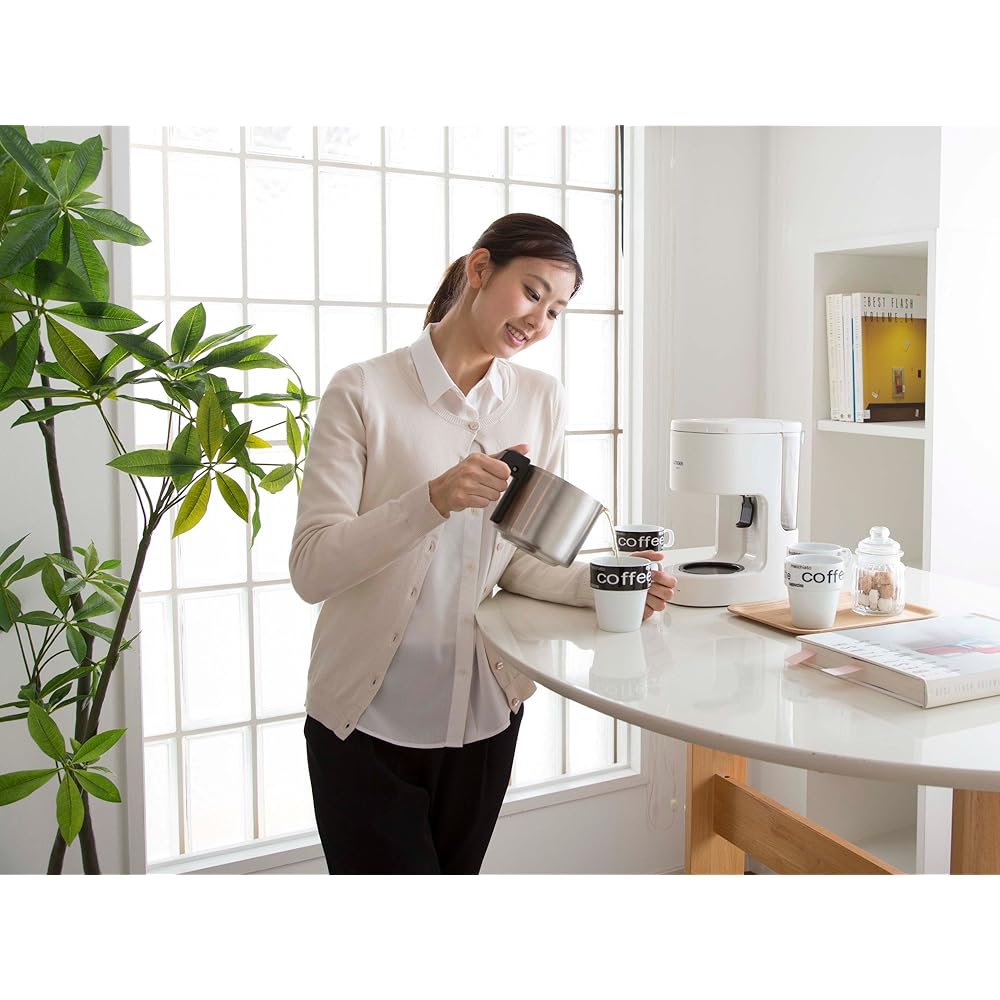 Tiger Coffee Maker 6 Cup Stainless Steel Server White ACC-S060-W Tiger